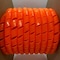 Heli-Tube Forward Cut Cable Sleeve, 0.84 in Inside Dia., 1 in to 7 in Max Bundle Dia., 50 ft, LDPE, Orange HT 1 C OR DG-50 - alternate 1
